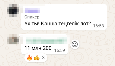 Лот на 11 млн 200 тыс. тенге